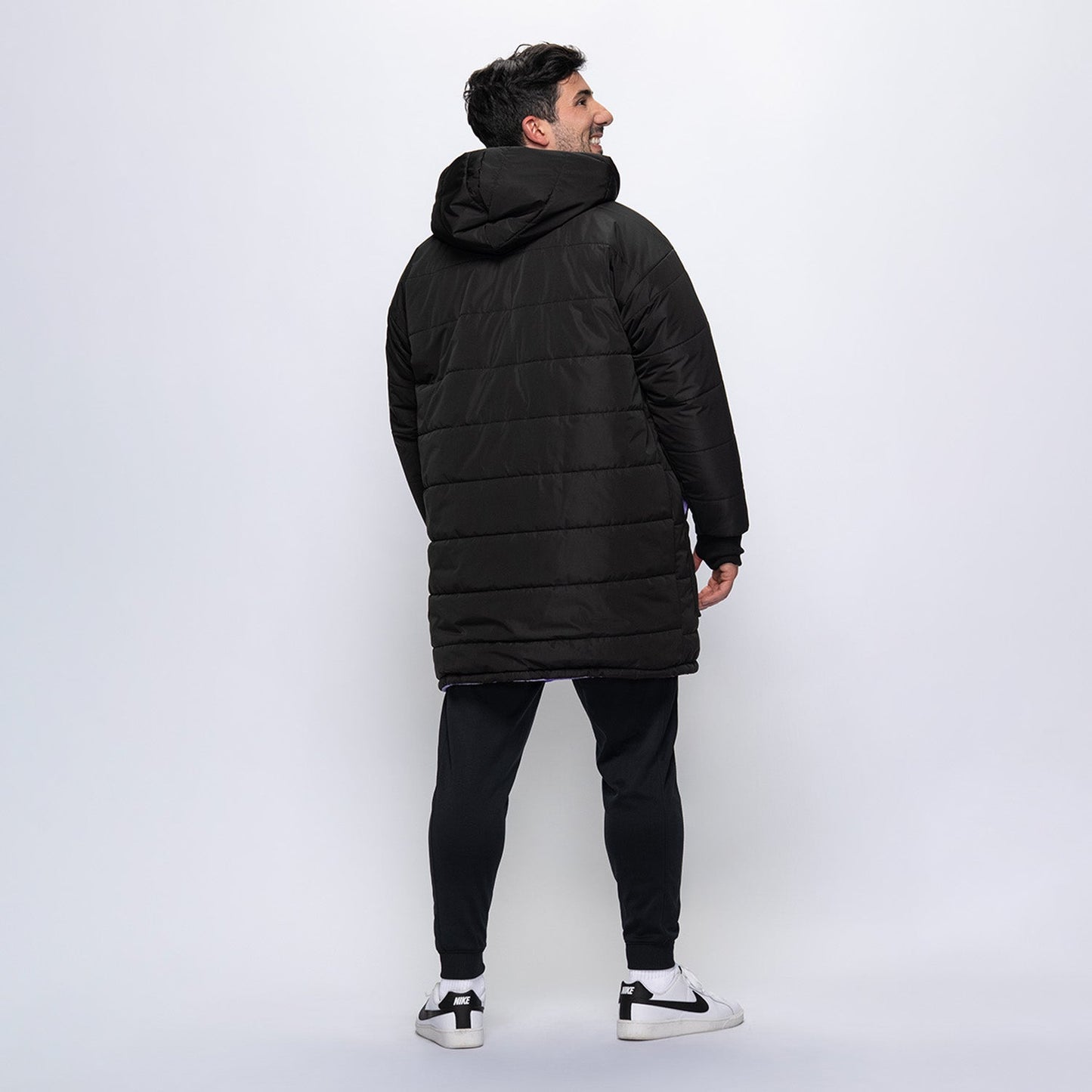 Black/Lilac Checker Print