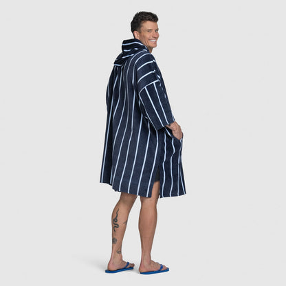 Long Navy Pin Stripe
